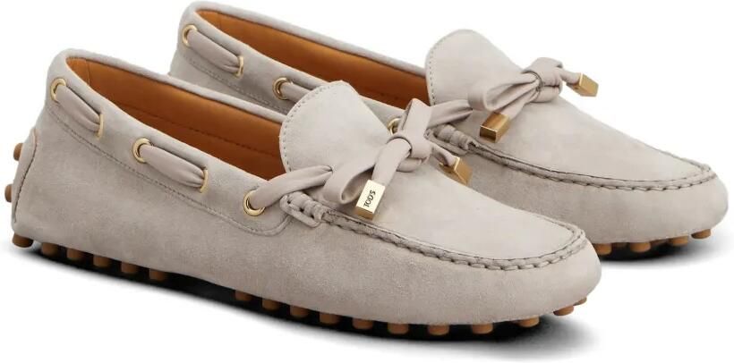 Tod's Gommino loafers met strikdetail Beige - Foto 4