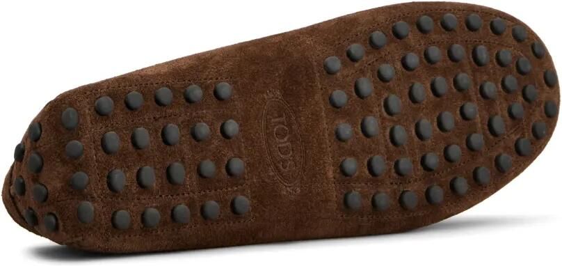 Tod's Gommino loafers met tekst Bruin - Foto 4