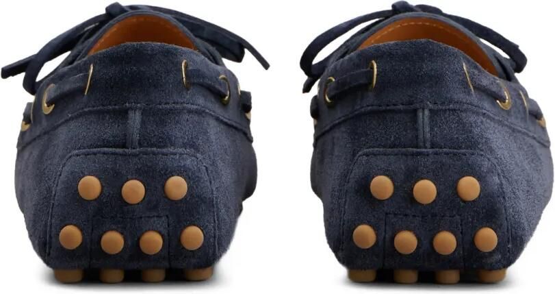 Tod's Gommino loafers met veters Blauw - Foto 4