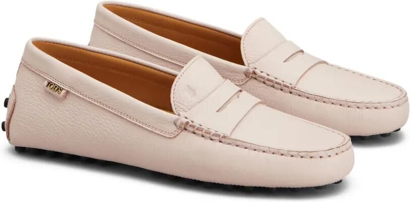 Tod's Gommino loafers van bewerkt leer Roze - Foto 4