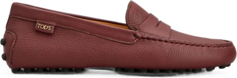 Tod's Gommino loafers van generfd leer Rood