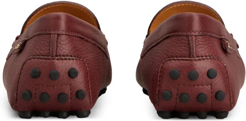 Tod's Gommino loafers van generfd leer Rood - Foto 3