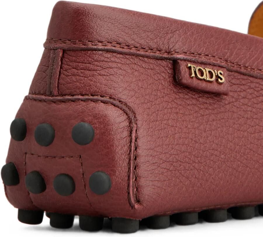 Tod's Gommino loafers van generfd leer Rood - Foto 2