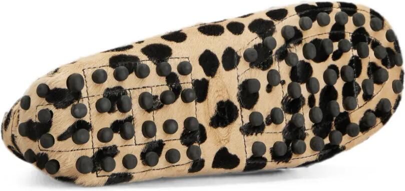 Tod's Gommino loafers van leer met pony-effect Beige - Foto 4
