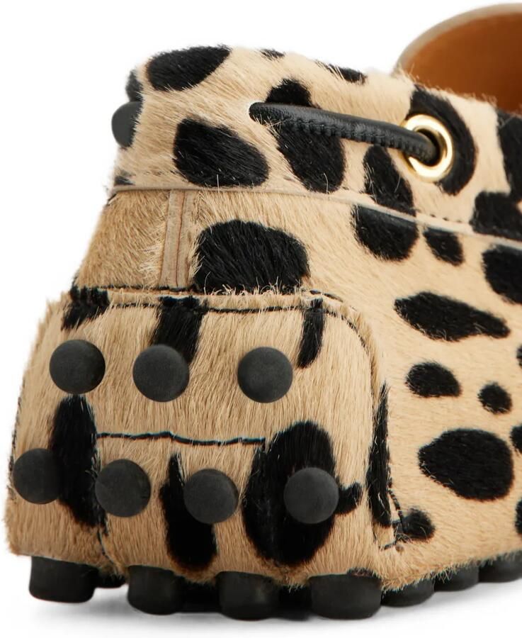 Tod's Gommino loafers van leer met pony-effect Beige - Foto 2