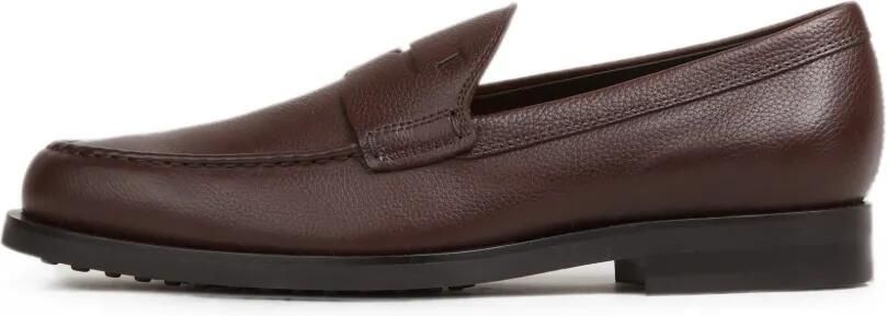 Tod's Gommino loafers van leer met textuur Bruin