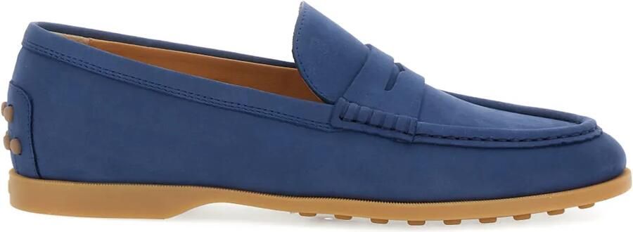 Tod's Gommino nubuck loafers Blauw