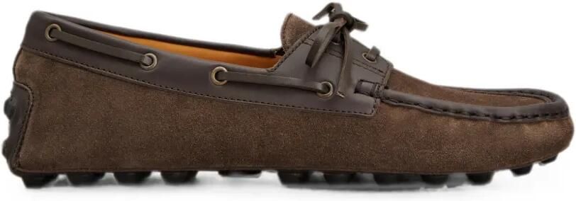 Tod's Gommino suède bootschoenen Bruin
