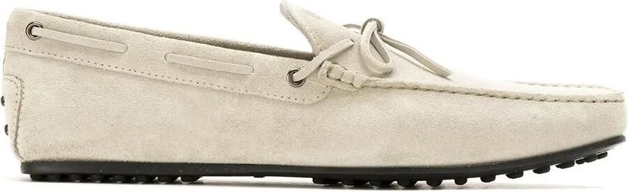 Tod's Gommino suede driving shoes Grijs