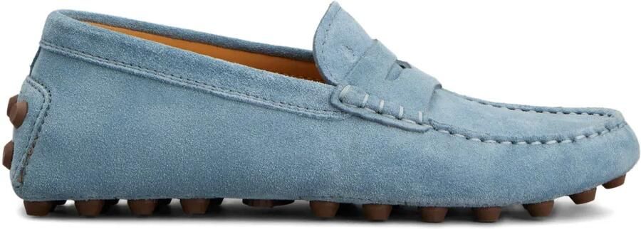 Tod's Gommino suède loafers Blauw