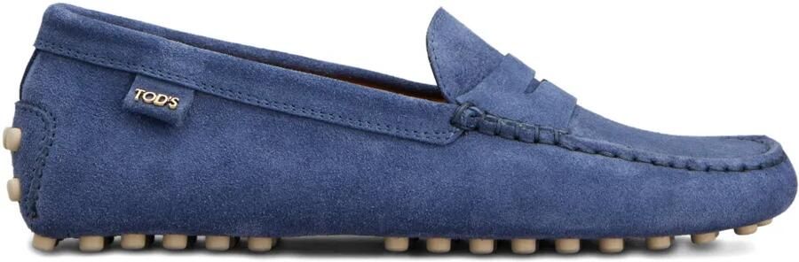 Tod's Gommino suède loafers Blauw
