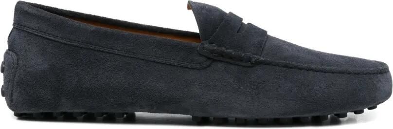 Tod's Gommino suède loafers Blauw
