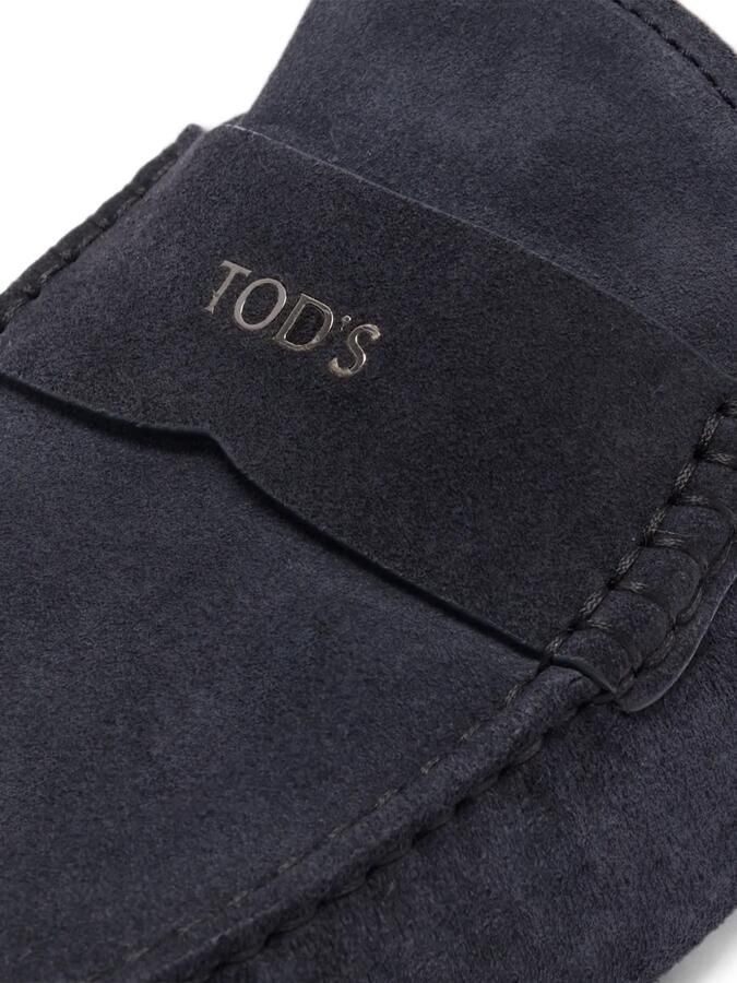 Tod's Gommino suède loafers Blauw