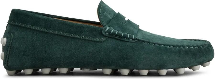 Tod's Gommino suède loafers Groen