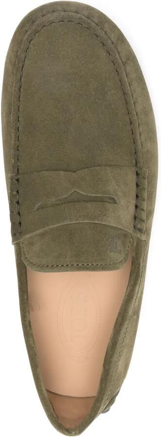 Tod's Gommino suède loafers Groen - Foto 4