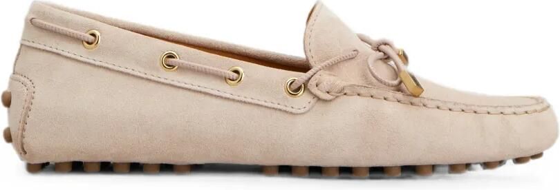 Tod's Gommino suède loafers Roze