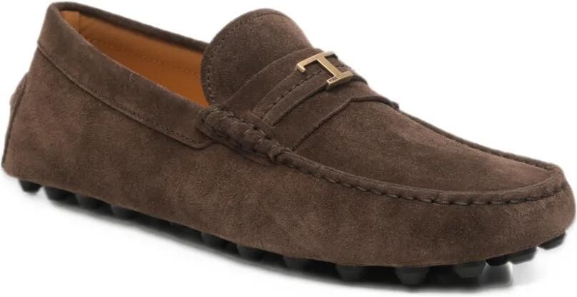 Tod's Gommino T Timeless suede loafers Bruin - Foto 3