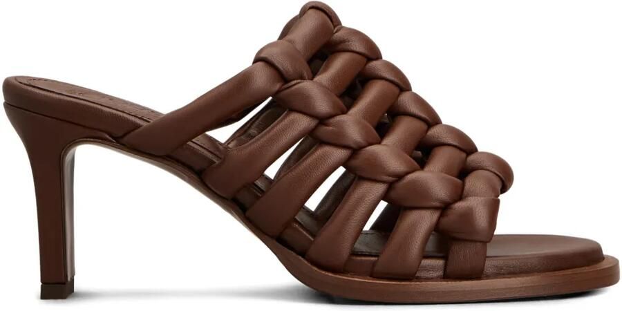 Tod's Intreccio sandalen met hak Bruin