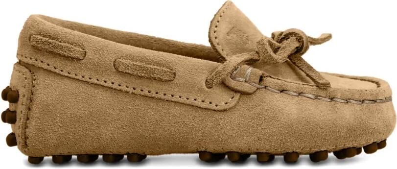 Tod's Kids Gommini loafers met strikdetail Bruin
