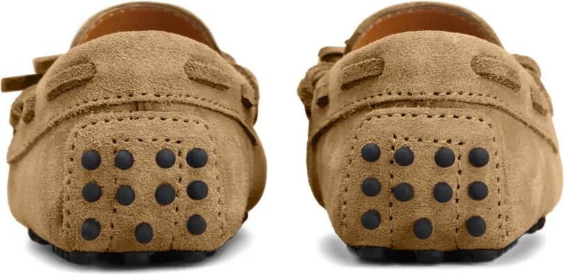 Tod's Kids Gommini loafers met strikdetail Bruin - Foto 3