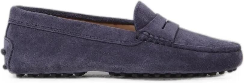 Tod's Kids Gommino suède loafers Blauw