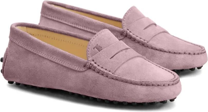 Tod's Kids Gommino suède loafers Roze