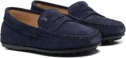 Tod's Kids Leren loafers Blauw