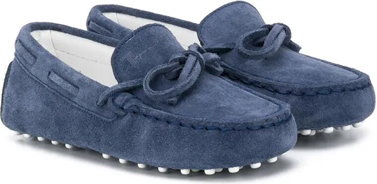 Tod's Kids Mocassins met strikdetail Blauw
