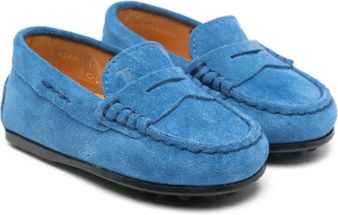 Tod's Kids Suède loafers Blauw