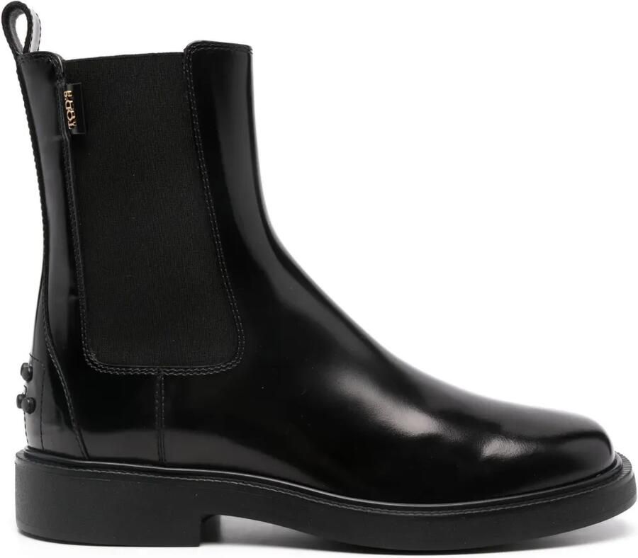 Tod's Laarzen met logo-label Zwart