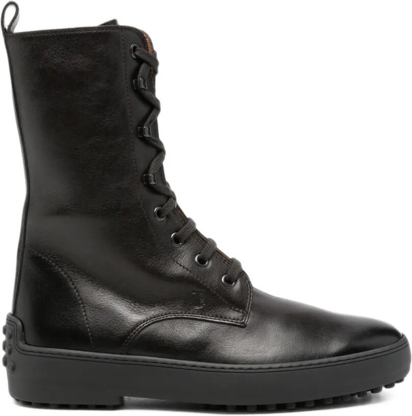 Tod's lace-up leather ankle boots Bruin