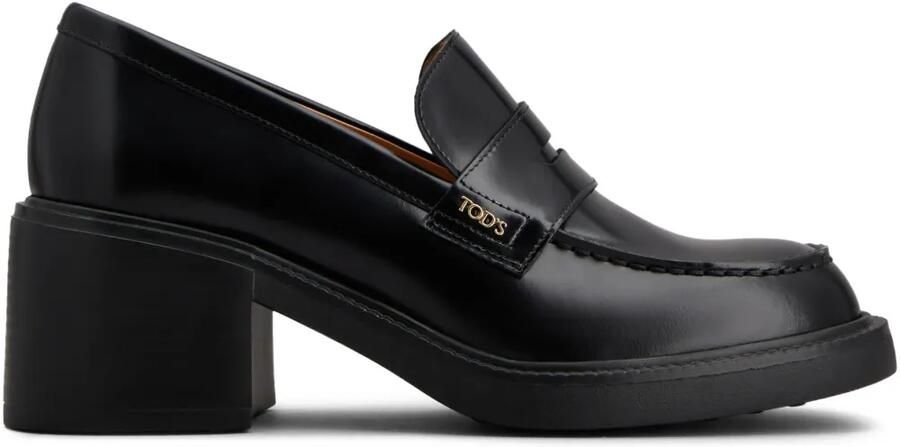Tod's Leren 60mm loafers Zwart