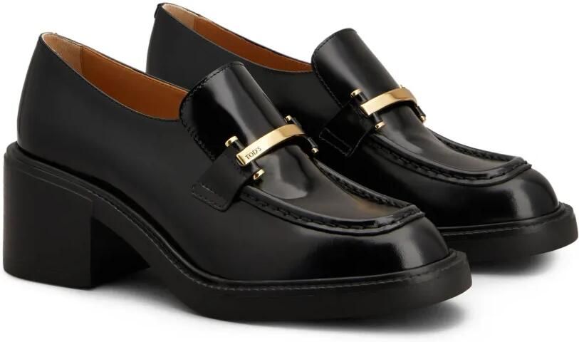 Tod's Leren 60mm loafers Zwart