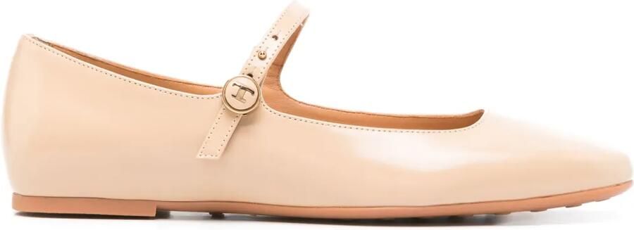 Tod's Leren ballerina's Beige