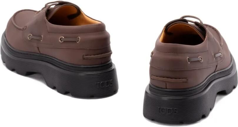 Tod's Leren bootschoenen Bruin