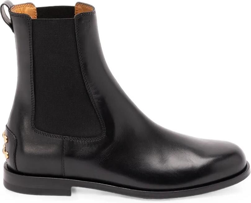 Tod's Leren Chelsea laarzen met Gommino-studs Zwart