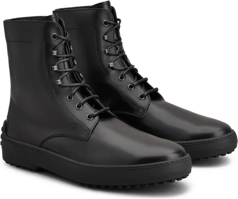 Tod's Leren combat boots Zwart - Foto 3