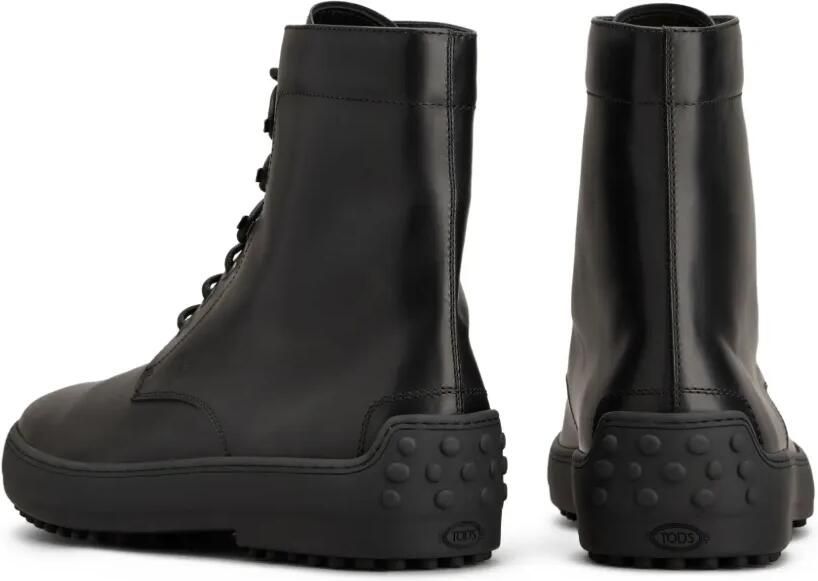 Tod's Leren combat boots Zwart - Foto 4