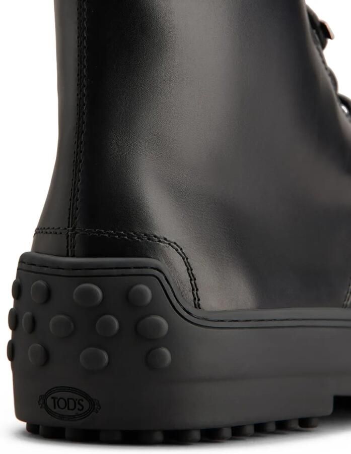 Tod's Leren combat boots Zwart - Foto 2