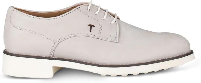 Tod's Leren Derby veterschoenen Grijs