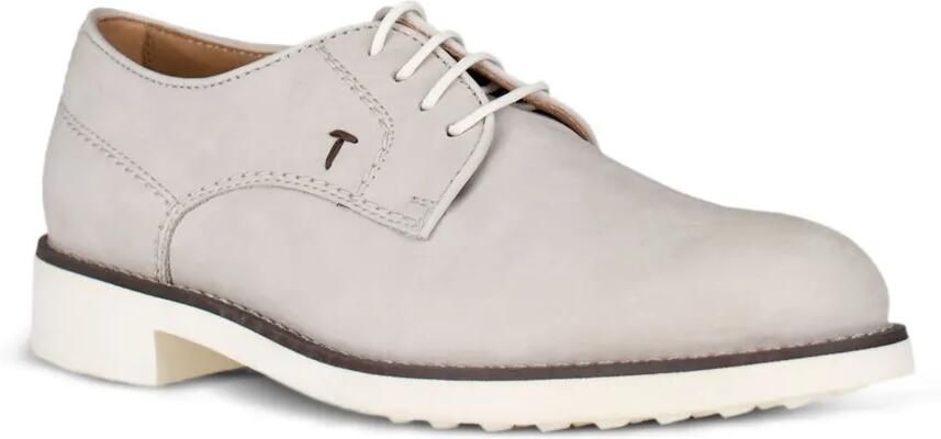 Tod's Leren Derby veterschoenen Grijs - Foto 3