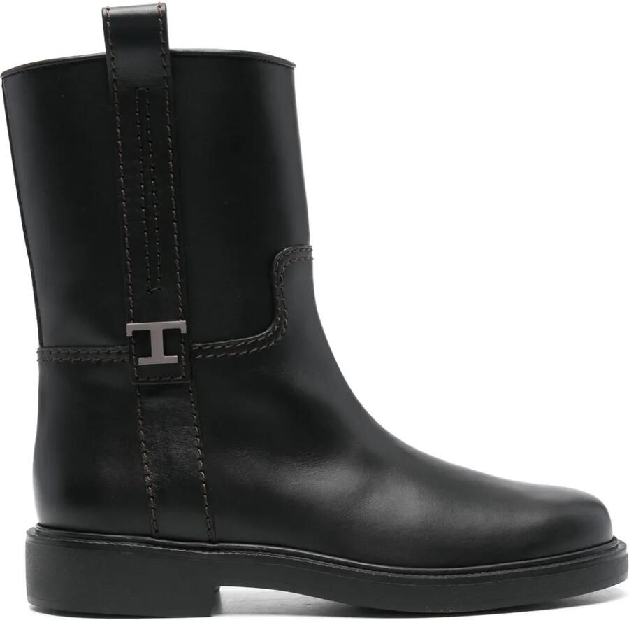 Tod's Leren enkellaarzen Zwart