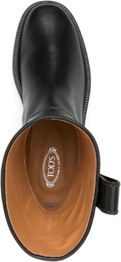 Tod's Leren enkellaarzen Zwart - Foto 4
