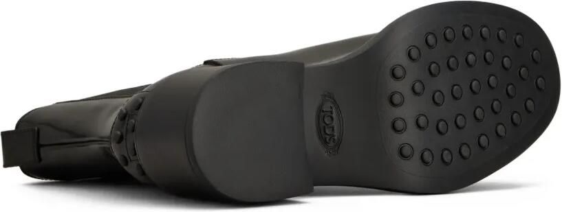 Tod's Leren enkellaarzen Zwart - Foto 4