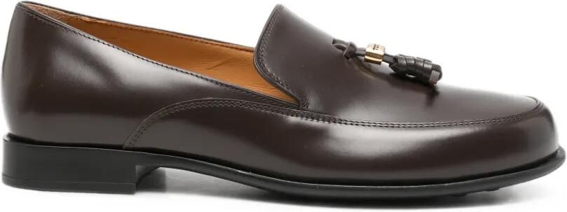 Tod's Leren loafers met kwastje Bruin