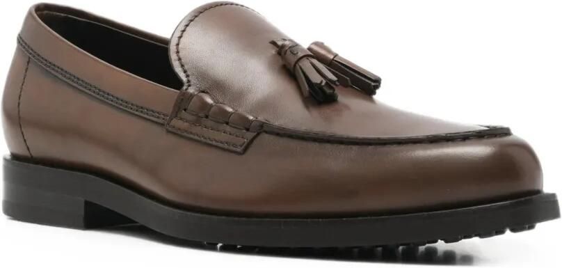 Tod's Leren loafers met kwastje Bruin