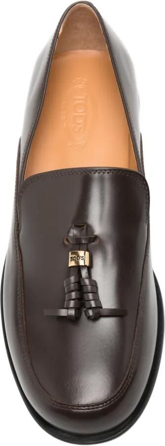 Tod's Leren loafers met kwastje Bruin - Foto 4
