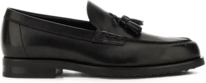 Tod's Leren loafers met kwastje Zwart