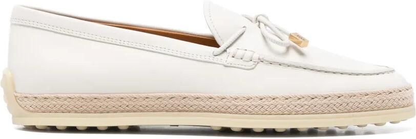 Tod's Leren loafers met kwastjes Wit