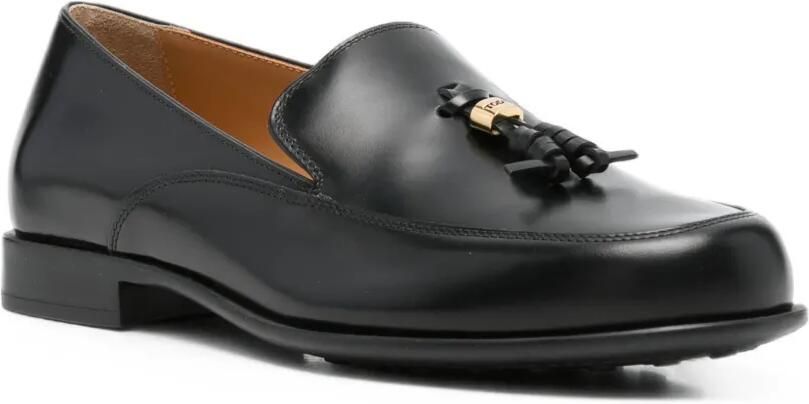 Tod's Leren loafers met kwastjes Zwart